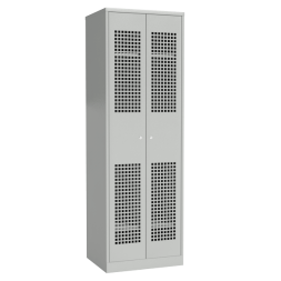 Шкаф перфорированный для одежды с полкой под обувь [12996]