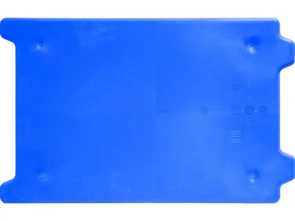 Ящик пластиковый сплошной, 600x400x400 мм, 75 л, синий [605 ГД]