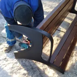 Скамейка чугунная «Волна» 1,5 м