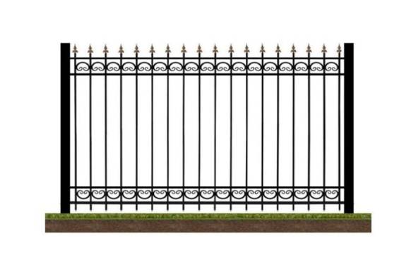 Забор металлический сварной секционный СЗ-15, 1 м²