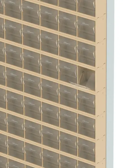 Стойка бежевая настенная Стелла-техник 402-13-00-00-B