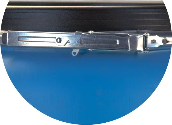 Бочка пластиковая с крышкой и металлическим обручем, 227 л, синий [БП 227о]