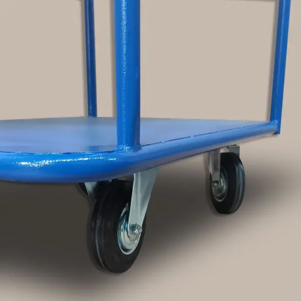 Тележка платформенная Стелла-техник КП-2-М-5-8-150-И, 2-х ярусная, 500х800 мм