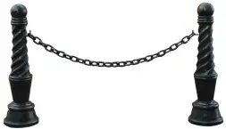 Чугунный тротуарный столбик М1