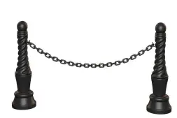 Чугунный тротуарный столбик М1