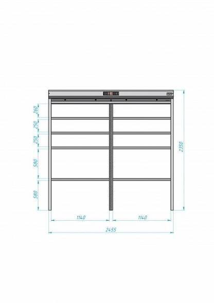Роллетный шкаф ROLL-BOX SIMPLE Plus 24.05.44.V1-1
