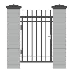 Кованая металлическая калитка МК3