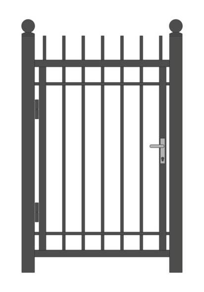 Кованая металлическая калитка МК3