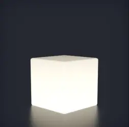 Светящийся куб Piazza 400 мм Подсветка: RGB/W, ландшафтное крепление