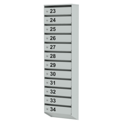 Почтовый ящик металлический на 12 квартир серия Базис Лайт [11803]