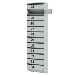 Почтовый ящик металлический на 12 квартир серия Базис Лайт [11803]