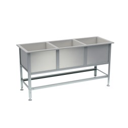 Ванна моечная трехсекционная 870x1790x630 [16805]