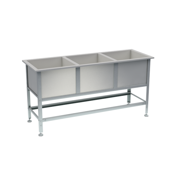 Ванна моечная трехсекционная 870x1790x630 [16806]