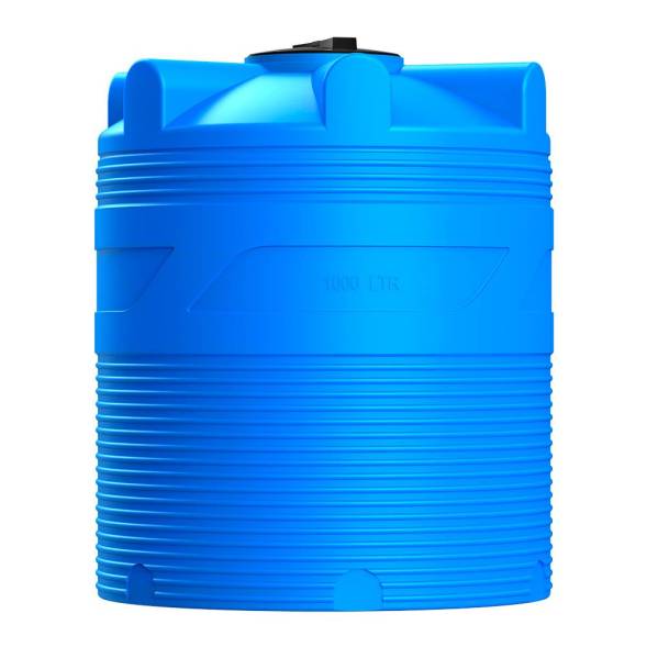 Емкость (резервуар) пластиковая вертикальная с крышкой, 1000 л, зеленый [TV1000S2]