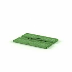 Ящик пластиковый складной, 600х400х215 мм, зеленый [12.426.71]