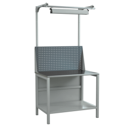 Верстак 1000 с экраном, полками и светодиодным светильником [17407]