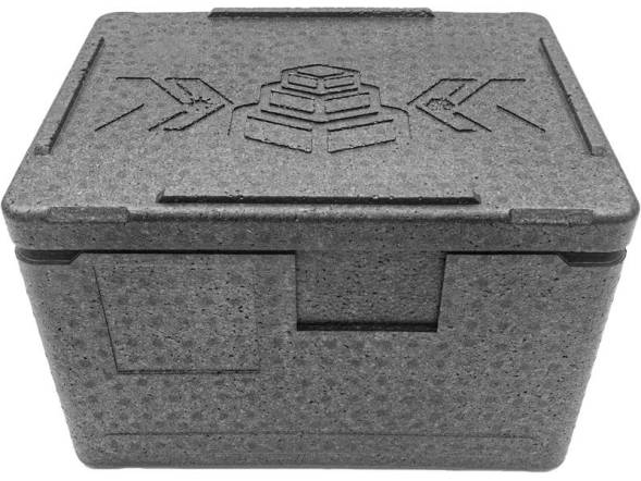 Термобокс пенополипропиленовый с крышкой STP Normal, 400х300х270 мм, 18 л, 40 кг/м3