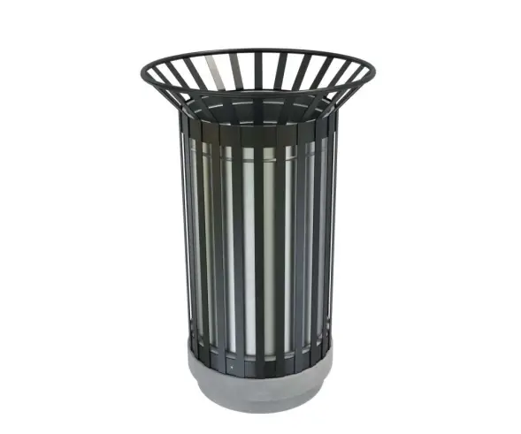 Урна «Параллель с бетонным основанием»