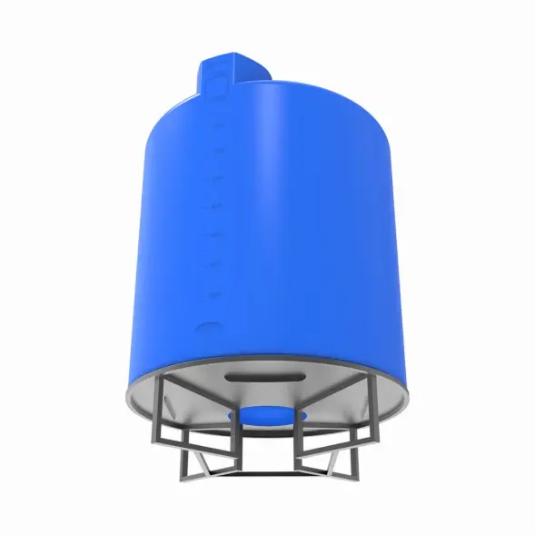 Емкость TOR 10000 л под плотность до 1,5 г/см3 синяя на основании для полного слива F