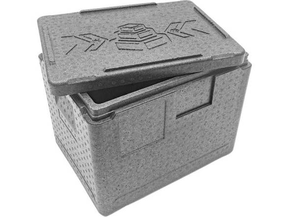 Термобокс пенополипропиленовый с крышкой STP Light, 400х300х320 мм, 22 л, 30 кг/м3