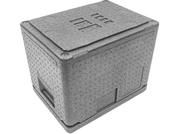 Термобокс пенополипропиленовый с крышкой STP Light, 400х300х320 мм, 22 л, 30 кг/м3
