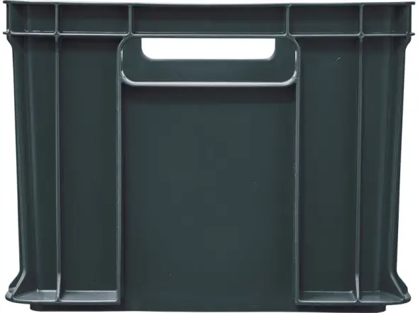 Ящик пластиковый сплошной, 400×300×230 мм, 21.6 л, серый [703.03.01]