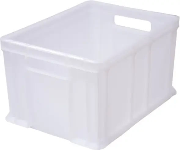Ящик пластиковый сплошной, 400×300×230 мм, 21.6 л, серый [703.03.01]