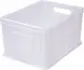 Ящик пластиковый сплошной, 400×300×230 мм, 21.6 л, серый [703.03.01]