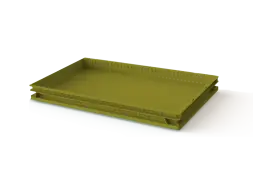 Ящик хлебный 740х440х65, перфорированный со сплошным дном