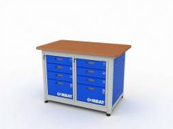 Верстак ДВК с 2 тумбами COMBAT 2404.1310