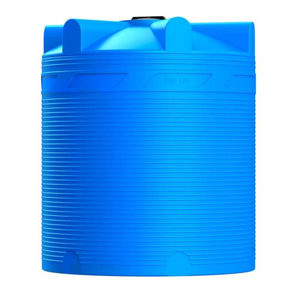 Емкость (резервуар) пластиковая вертикальная с крышкой, 9000 л, синий [TV9000S13]