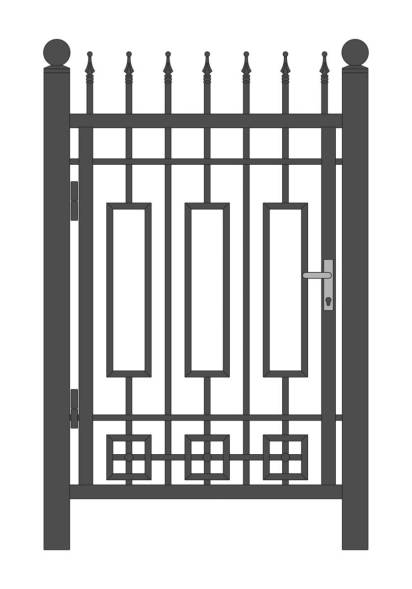 Кованая металлическая калитка МК14