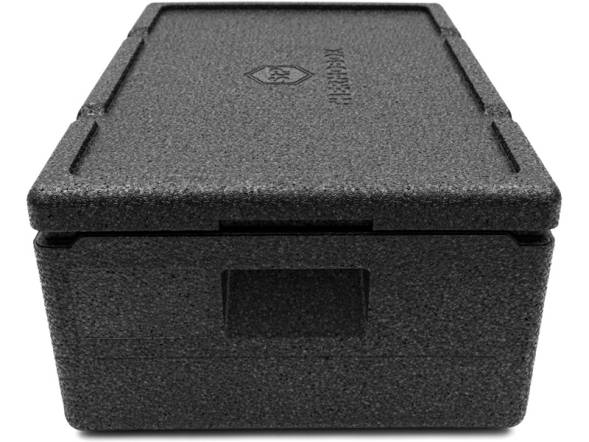 Термобокс пенополипропиленовый с крышкой STP PRO, 600х400х240 мм, 32 л, 55 кг/м3