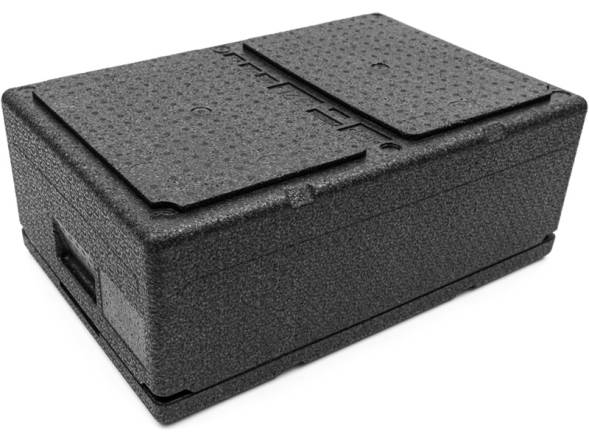 Термобокс пенополипропиленовый с крышкой STP PRO, 600х400х240 мм, 32 л, 55 кг/м3