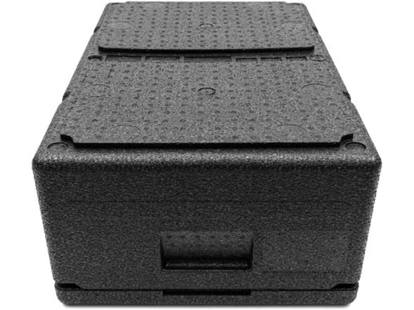 Термобокс пенополипропиленовый с крышкой STP PRO, 600х400х240 мм, 32 л, 55 кг/м3