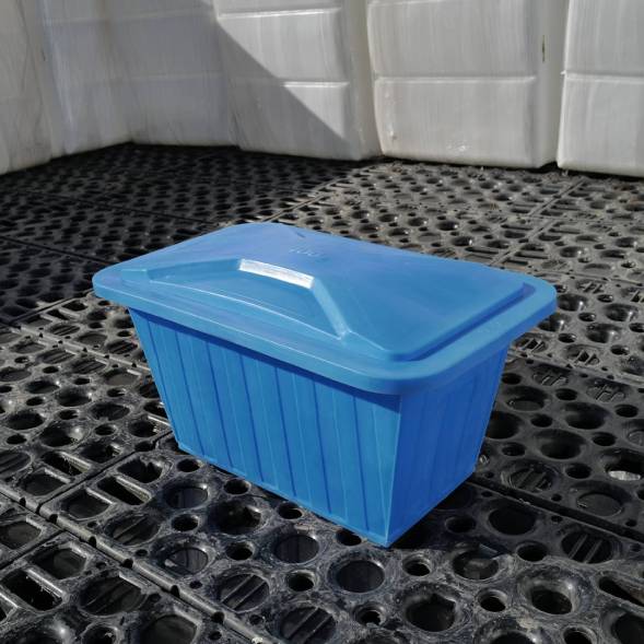 Ванна пластиковая пищевая с крышкой К, 400 л, HDPE, синий [121207.0400.601.002]