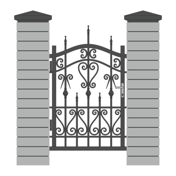 Кованая металлическая калитка МК16