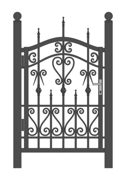 Кованая металлическая калитка МК16