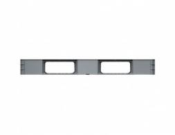 Паллет (поддон) пластиковый перфорированный на 3-х полозьях, 1050х1050х120 мм, серый [02.111.91]