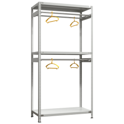 Стеллаж для одежды SFC 2000х1000х500 3 полки 2 штанги [14915]