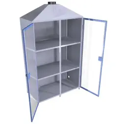 Шкаф для аккумуляторов ШМА-02-02 1000x600x1690 мм Синий