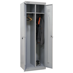 Шкаф для раздевалок двустворчатый металлический [13016]