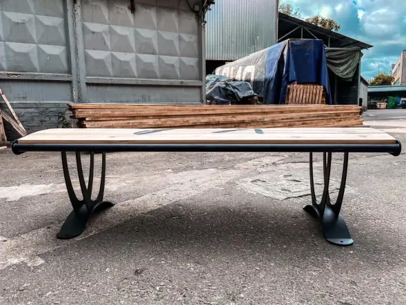 Скамейка стальная «Химки» без спинки