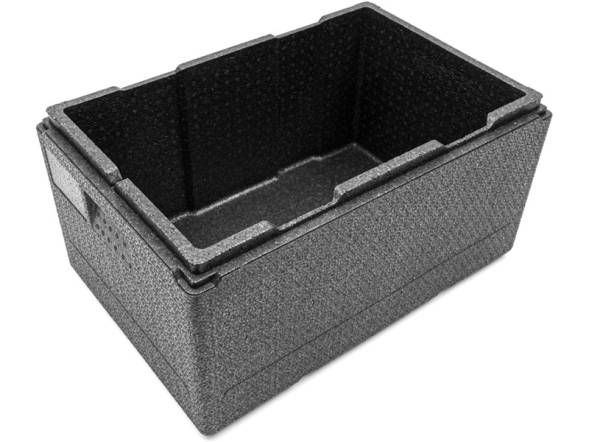 Термобокс пенополипропиленовый с крышкой STP PRO, 600х400х320 мм, 46 л, 55 кг/м3