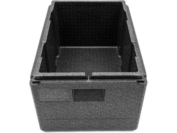 Термобокс пенополипропиленовый с крышкой STP PRO, 600х400х320 мм, 46 л, 55 кг/м3