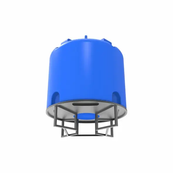 Емкость TR 5000 л под плотность до 1,2 г/см3 синяя на основании для полного слива F