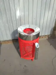 Урна-пепельница Медор, 400х700 мм, кольцо под пакет, 50 л