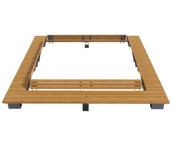 Скамейка стальная вокруг дерева «Stand»