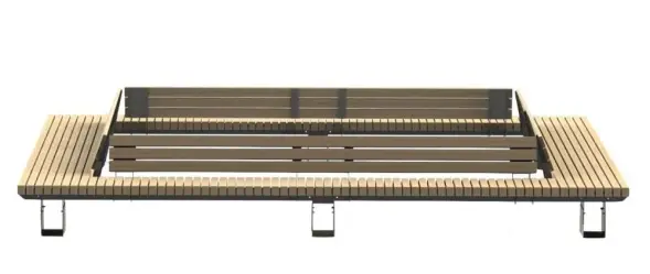 Скамейка стальная вокруг дерева «Stand»