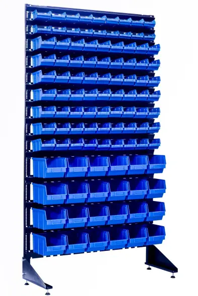 Стеллаж с пластиковыми ящиками 1801-2/7/4 S